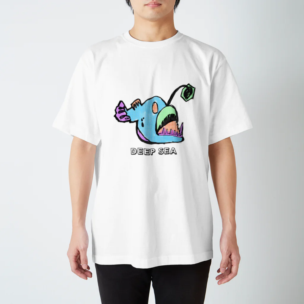 UKIPPAのちょうちんあんこう【深海魚シリーズ】DEEPSEA スタンダードTシャツ