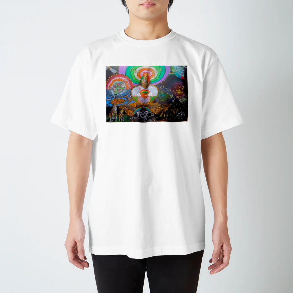 アーティスト 丸尾義久shopの虹の 幹「未希」 Regular Fit T-Shirt
