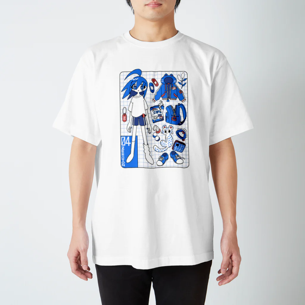 KANEKOYAの04くんのもちもの スタンダードTシャツ