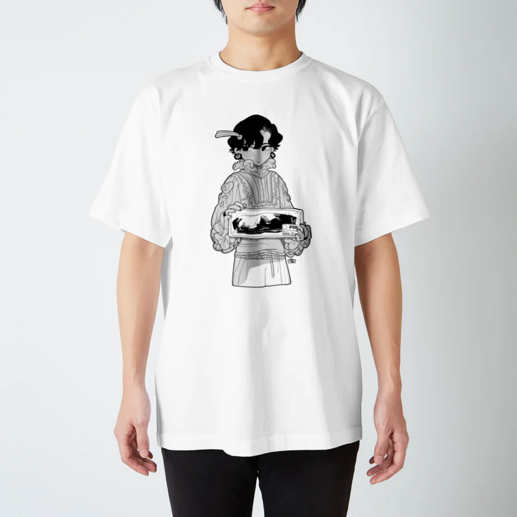 遠く静かな森の頬の虚無肉宣伝　2023年美少年展 Regular Fit T-Shirt