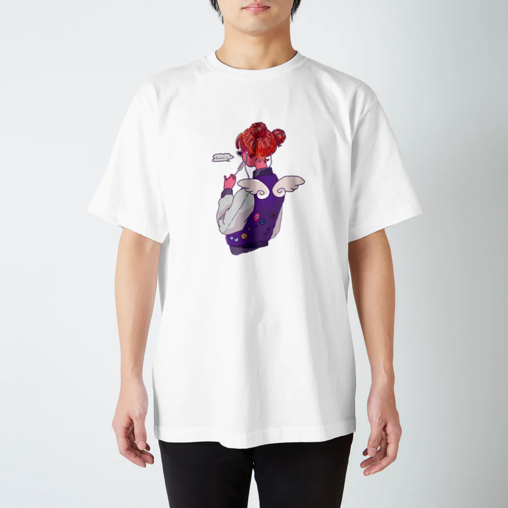 0t08のCute girl Regular Fit T-Shirt