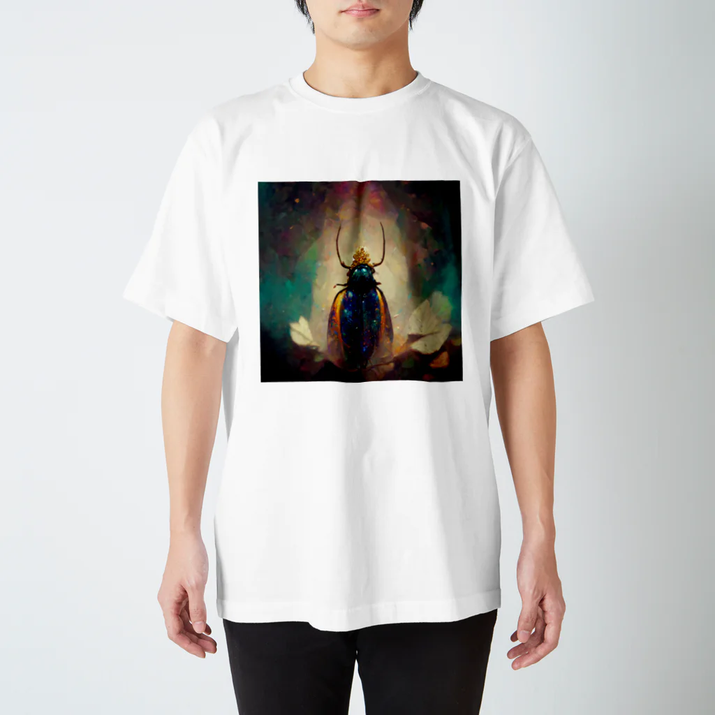 temple t-shirtshopのタマムシの神様 Regular Fit T-Shirt