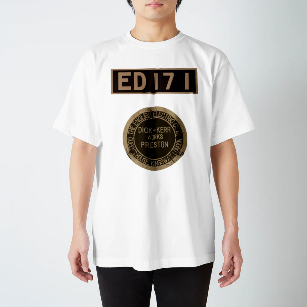 Y.T.S.D.F.Design　自衛隊関連デザインの電気機関車　ED17 スタンダードTシャツ