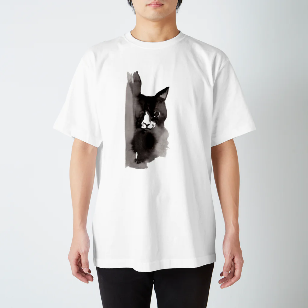 tomorebiの墨猫その3 スタンダードTシャツ