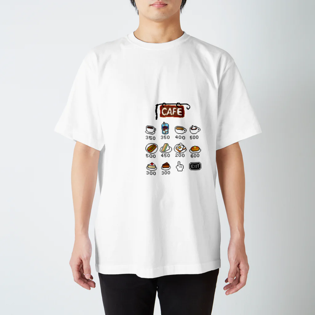 佐々木憲　ピアノ・アコーディオン・レトロゲーム実況のCAFE MENU スタンダードTシャツ