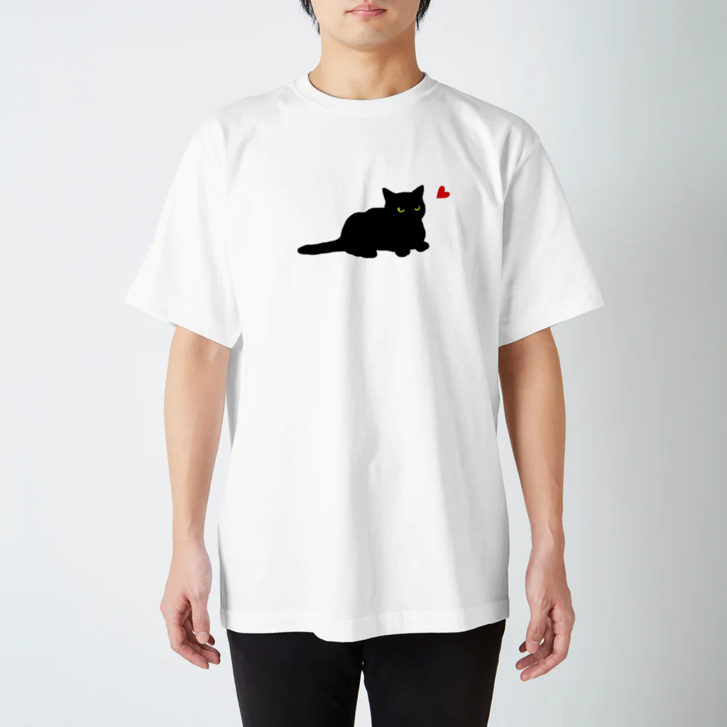 lag_to_ligの短足黒猫さん スタンダードTシャツ