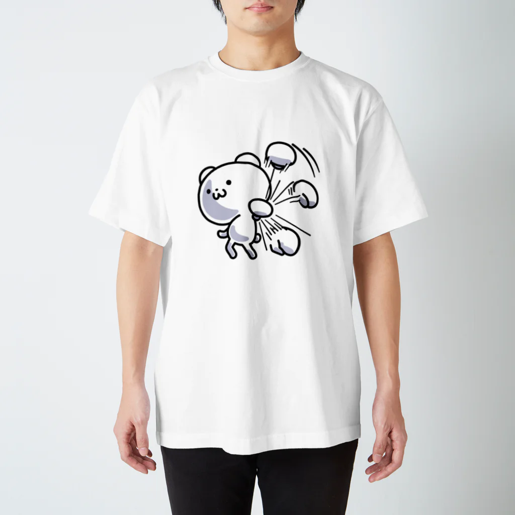 南れーなの雑な雑貨屋さんのオタくまのフルボッコ！ スタンダードTシャツ