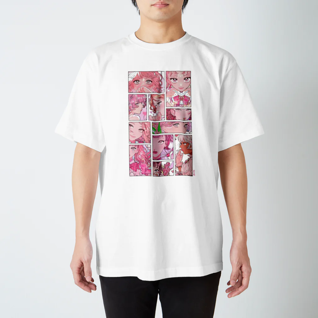 PONKO_の PINK スタンダードTシャツ