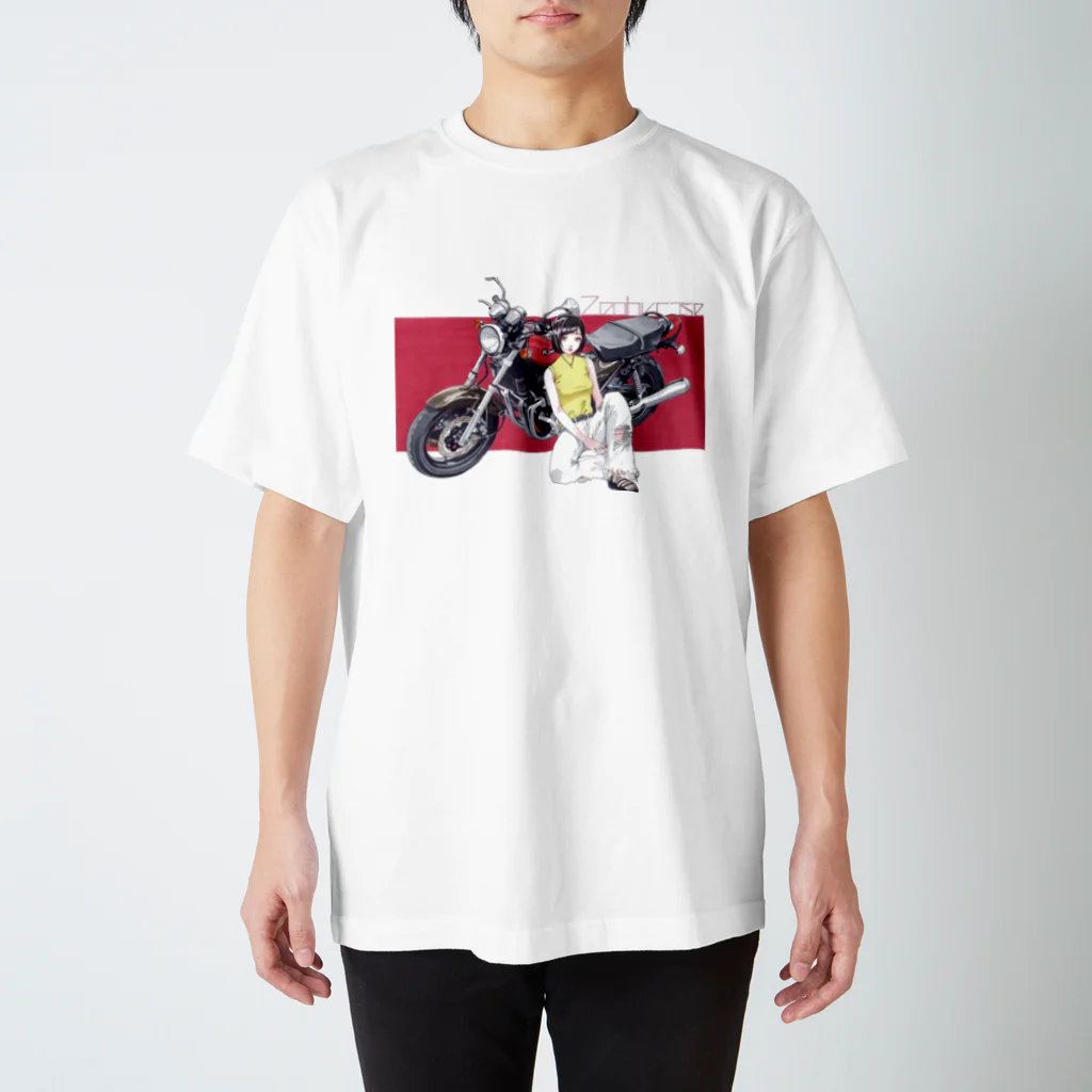 あとらのなるみ×バイク Regular Fit T-Shirt