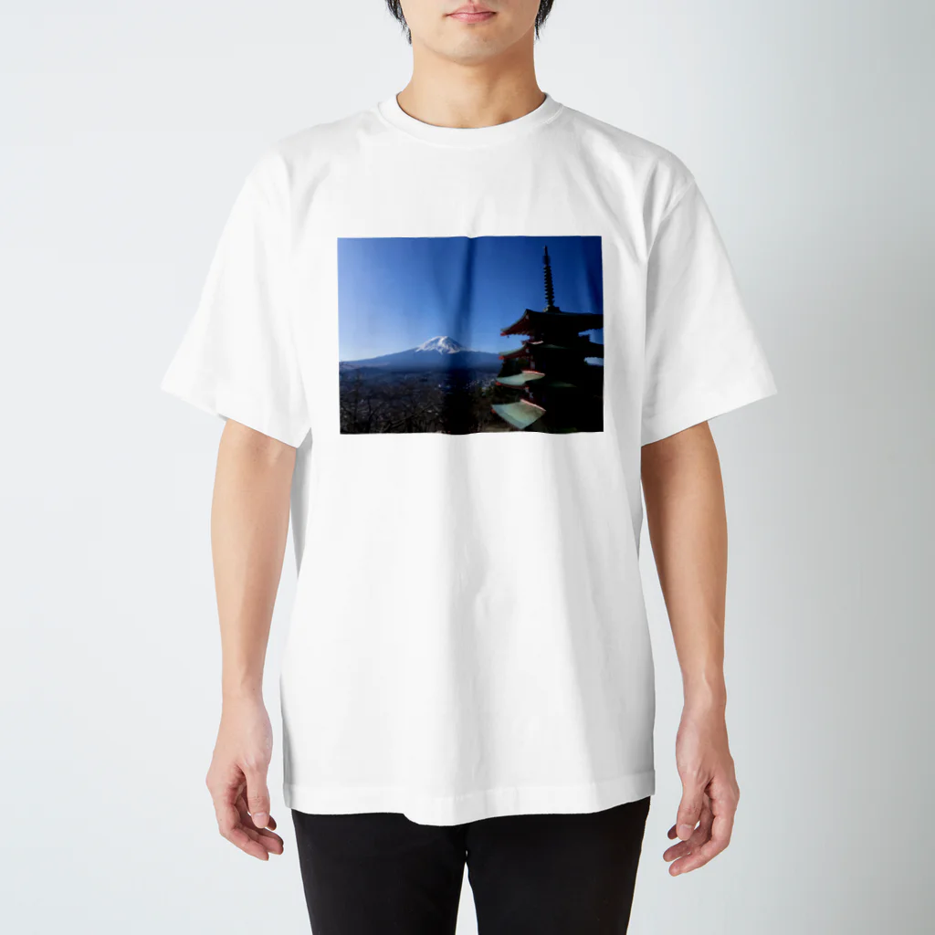 D-aerialの富士山 Regular Fit T-Shirt