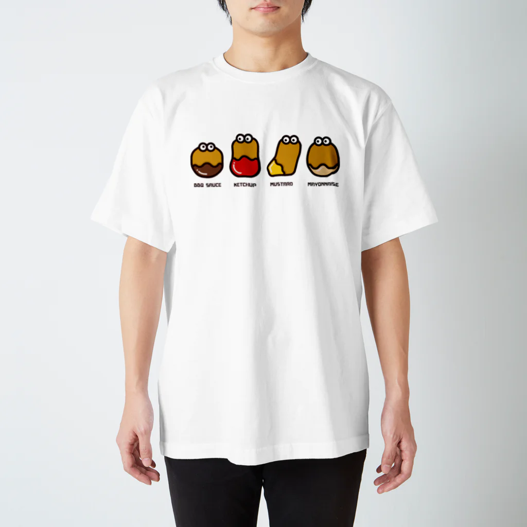 高堂玲/イラストの方のチキンナゲット４兄弟 スタンダードTシャツ