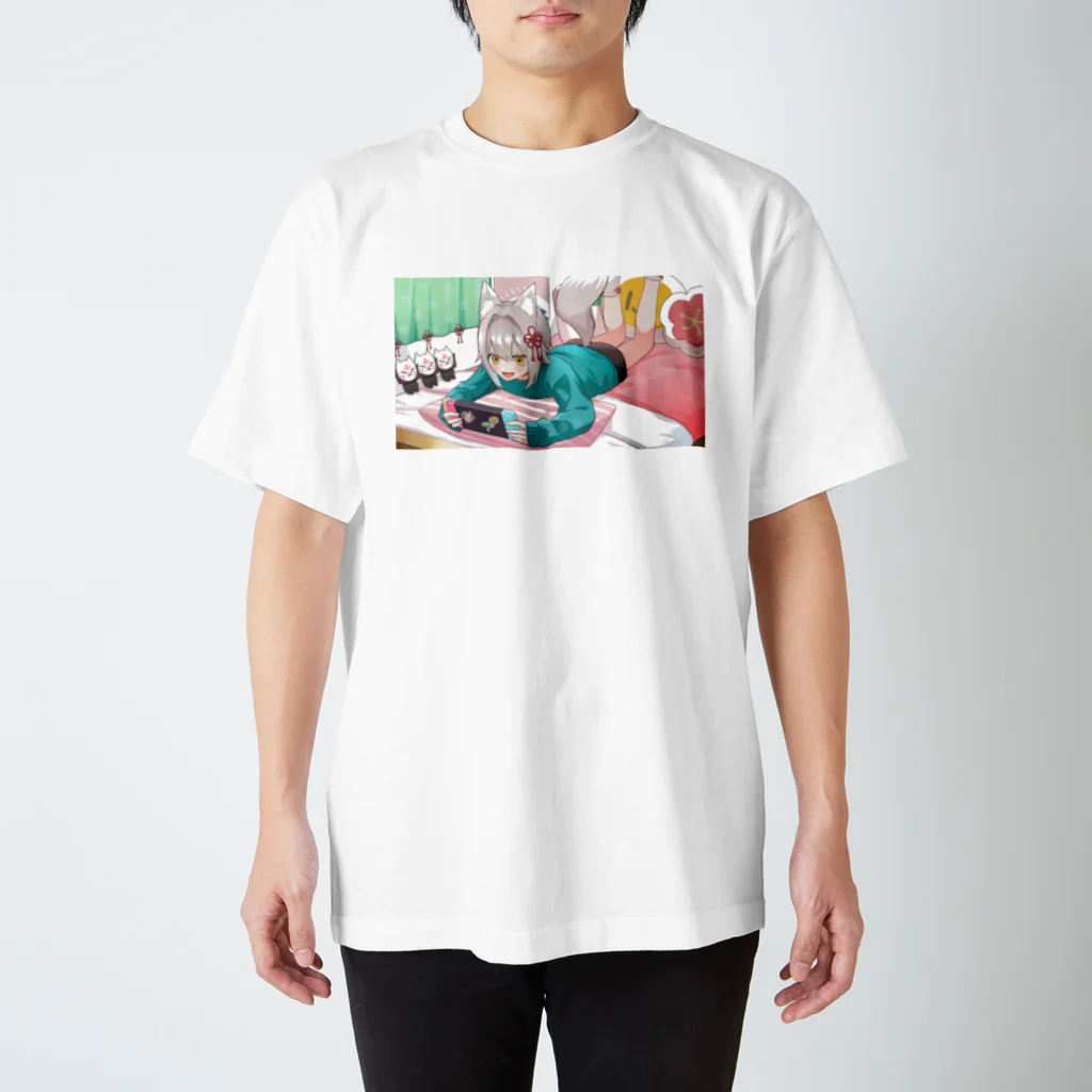 狐花まめの狐花まめ２周年 Regular Fit T-Shirt