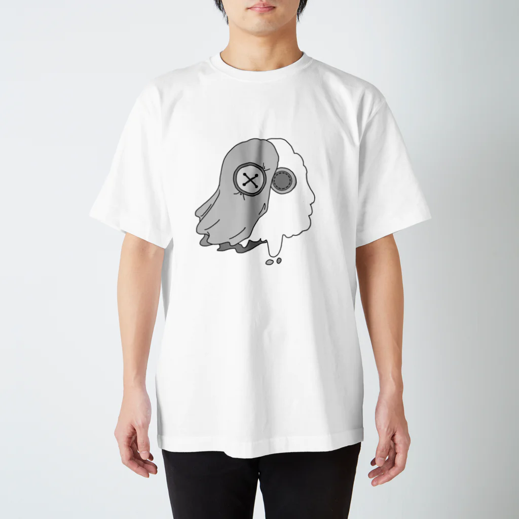 もふもふもんすたぁのもふもふもんすたぁ　ゾンビ3 スタンダードTシャツ