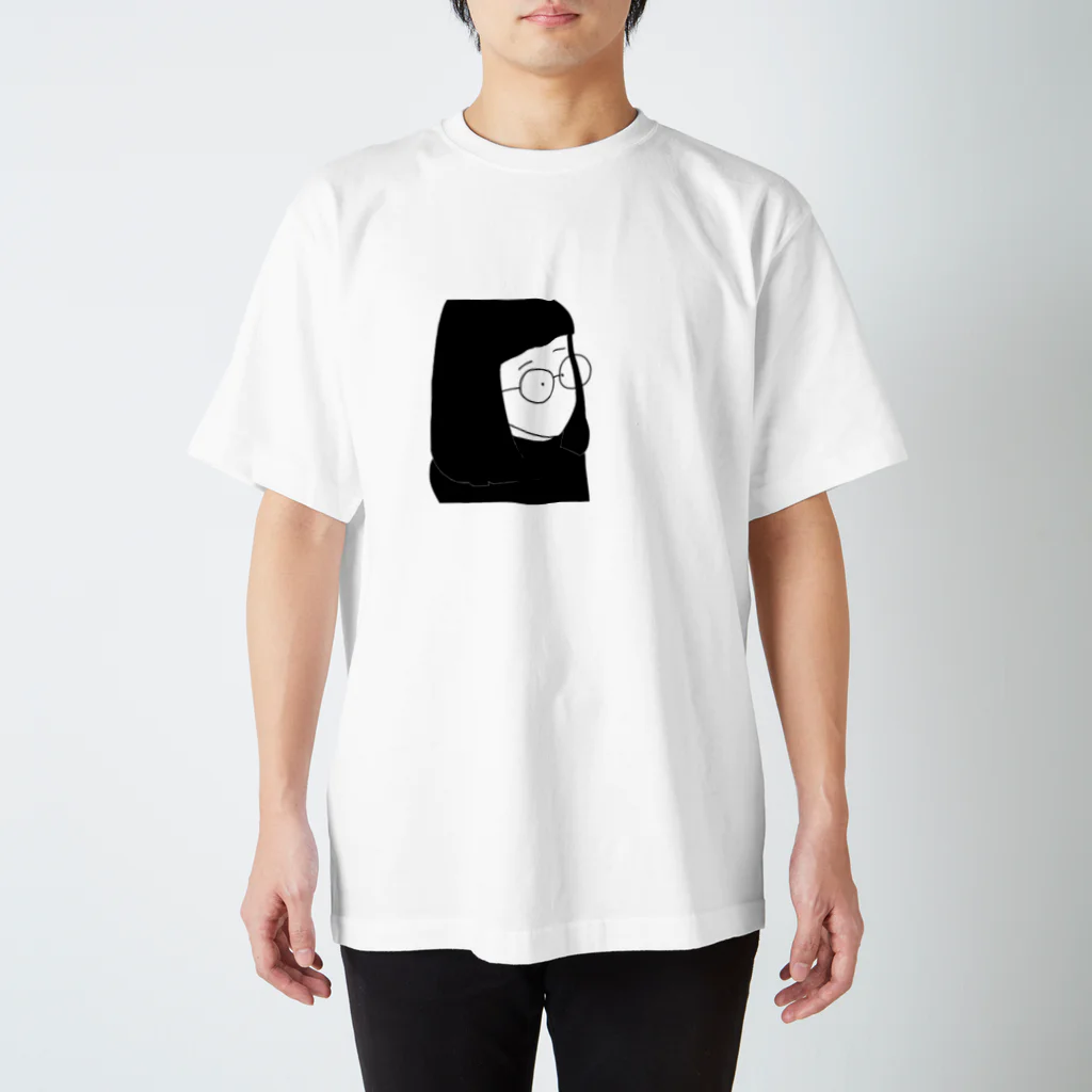 Lee.storeのオン眉 女の子 眼鏡 スタンダードTシャツ