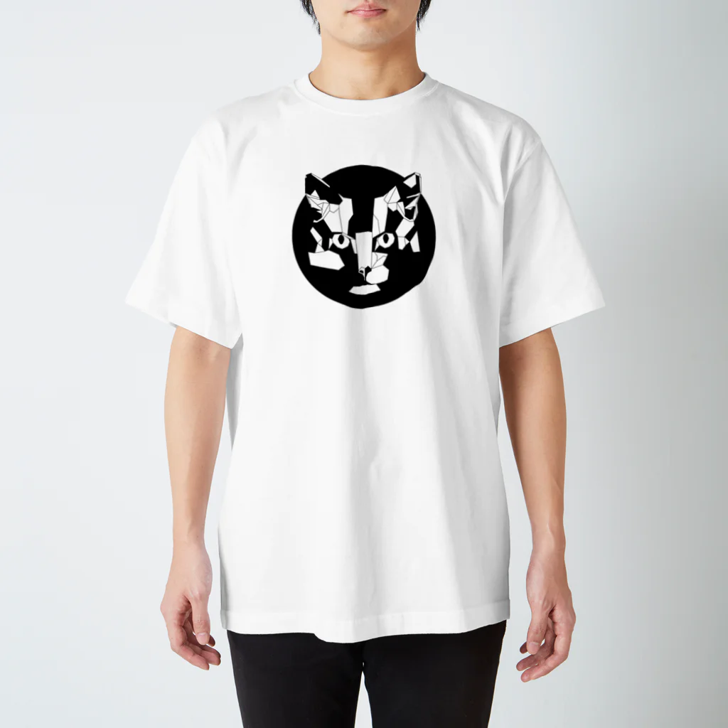 Fontaのジオメトリック猫 Regular Fit T-Shirt