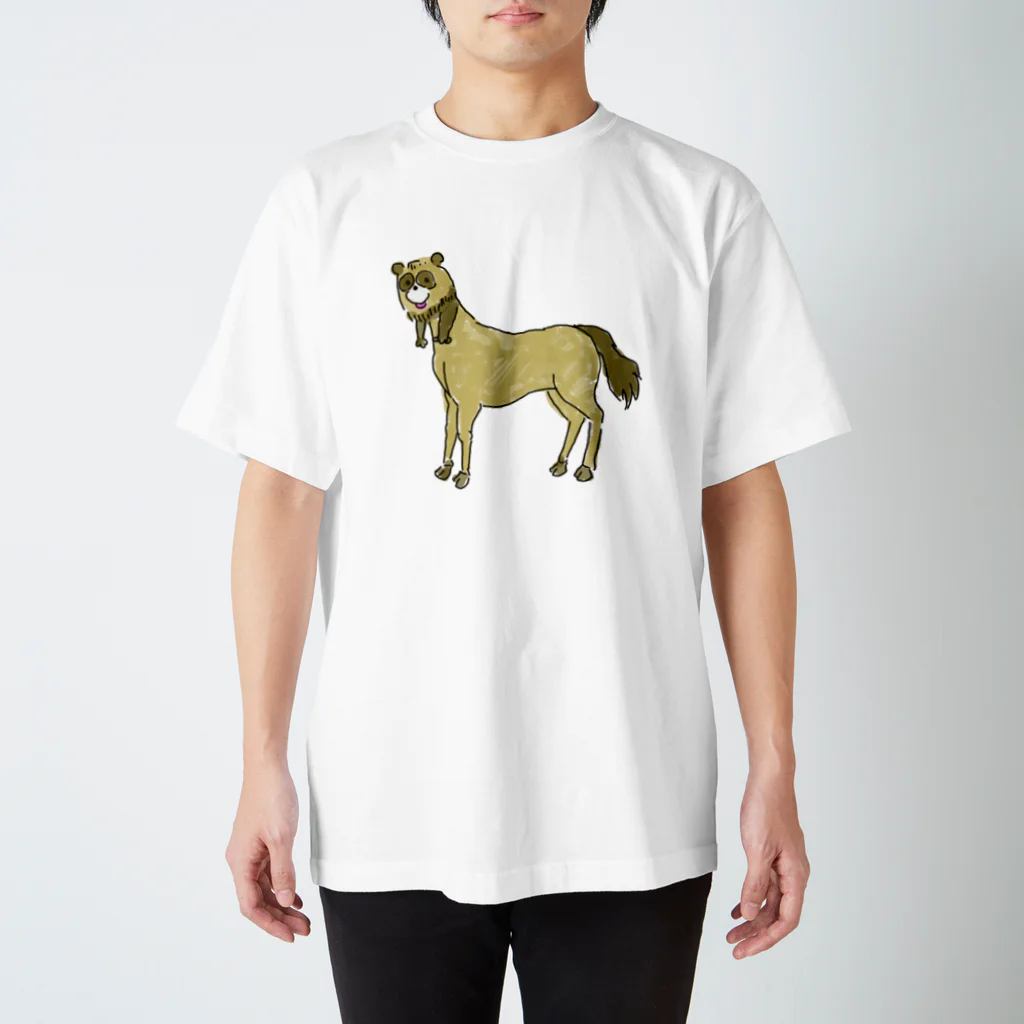 毒犬ゾンビ農場のたぬきケンタウロス スタンダードTシャツ