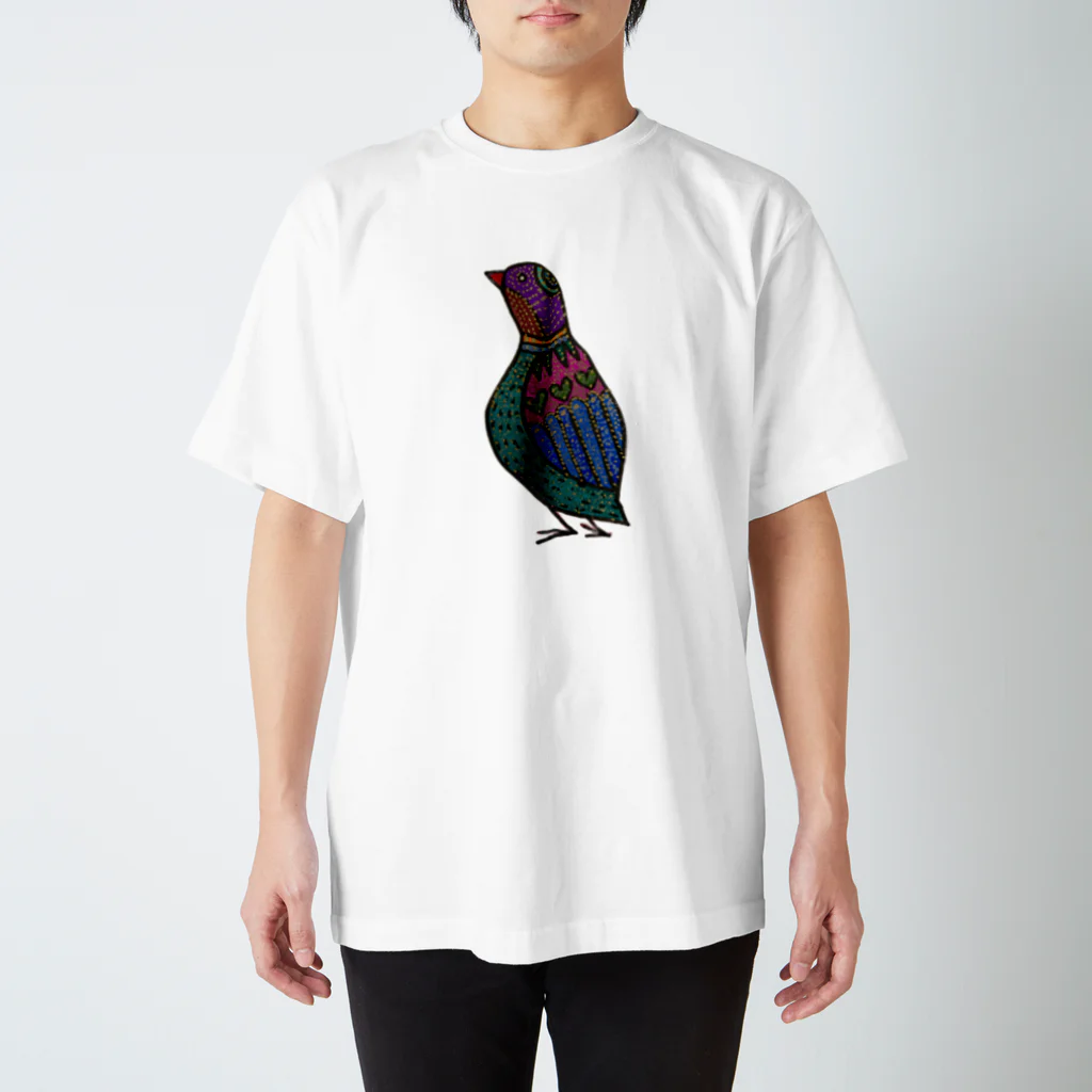 narudahausのカラフルな鳥 スタンダードTシャツ