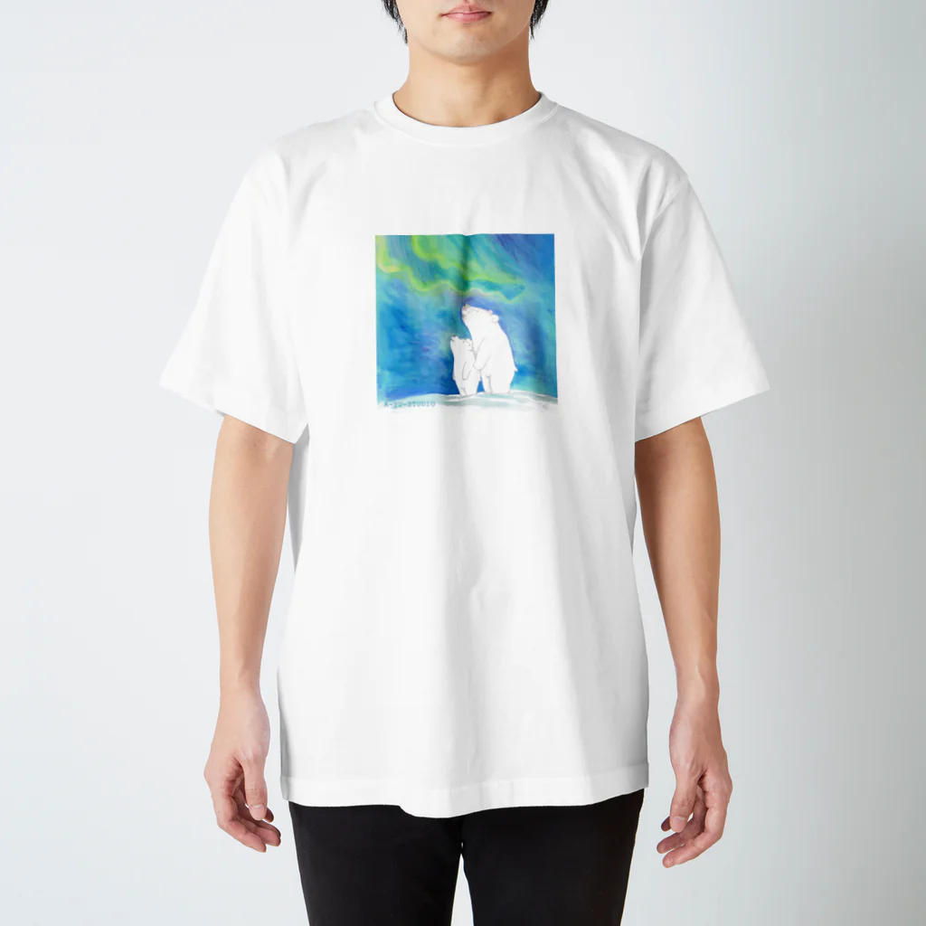 Drawgonのaurora bear スタンダードTシャツ