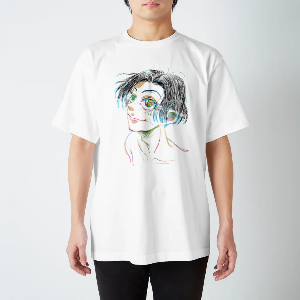 naka_yamyamのキラキラ男の子 Regular Fit T-Shirt