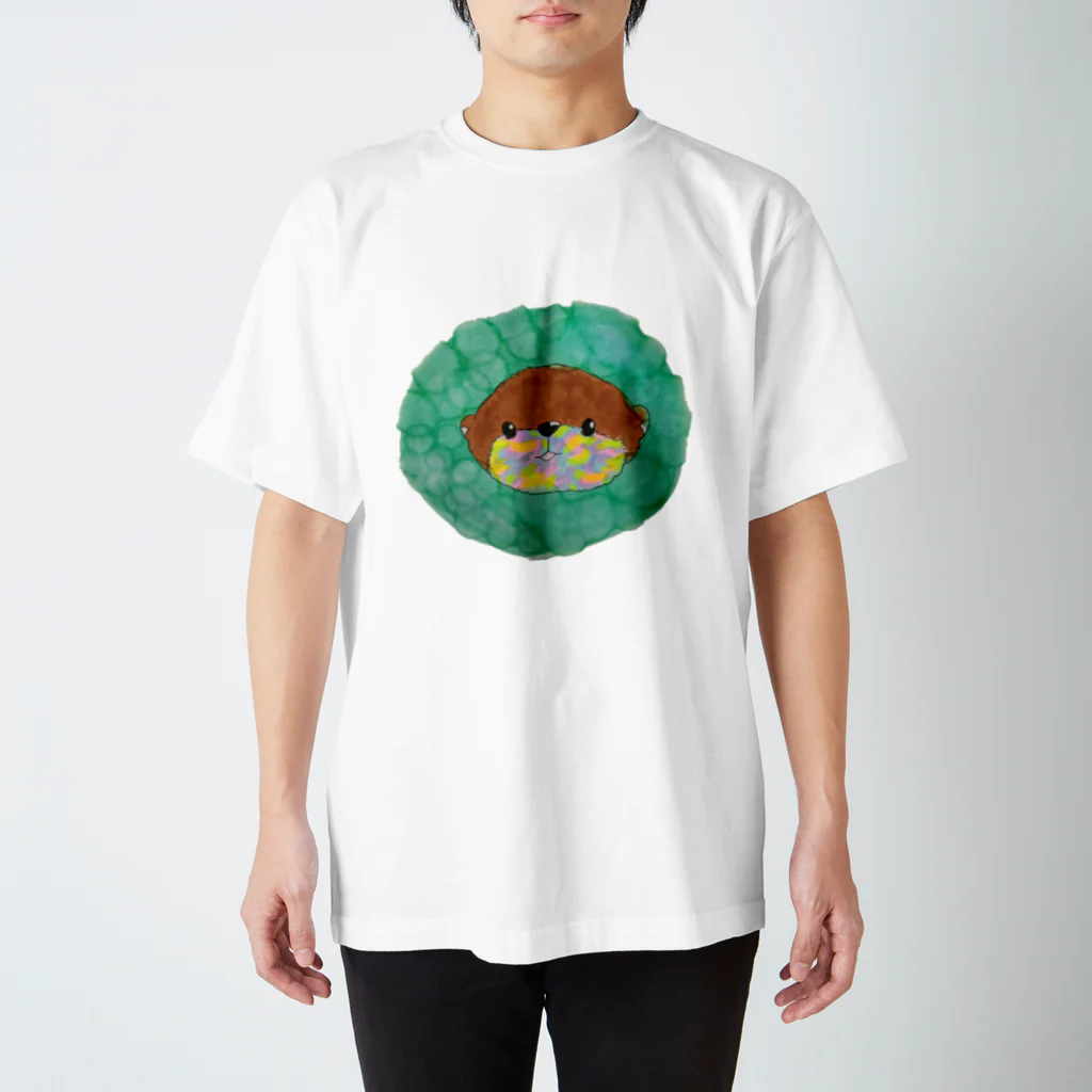 SHACHIKOの虹色のほぺげすこ スタンダードTシャツ