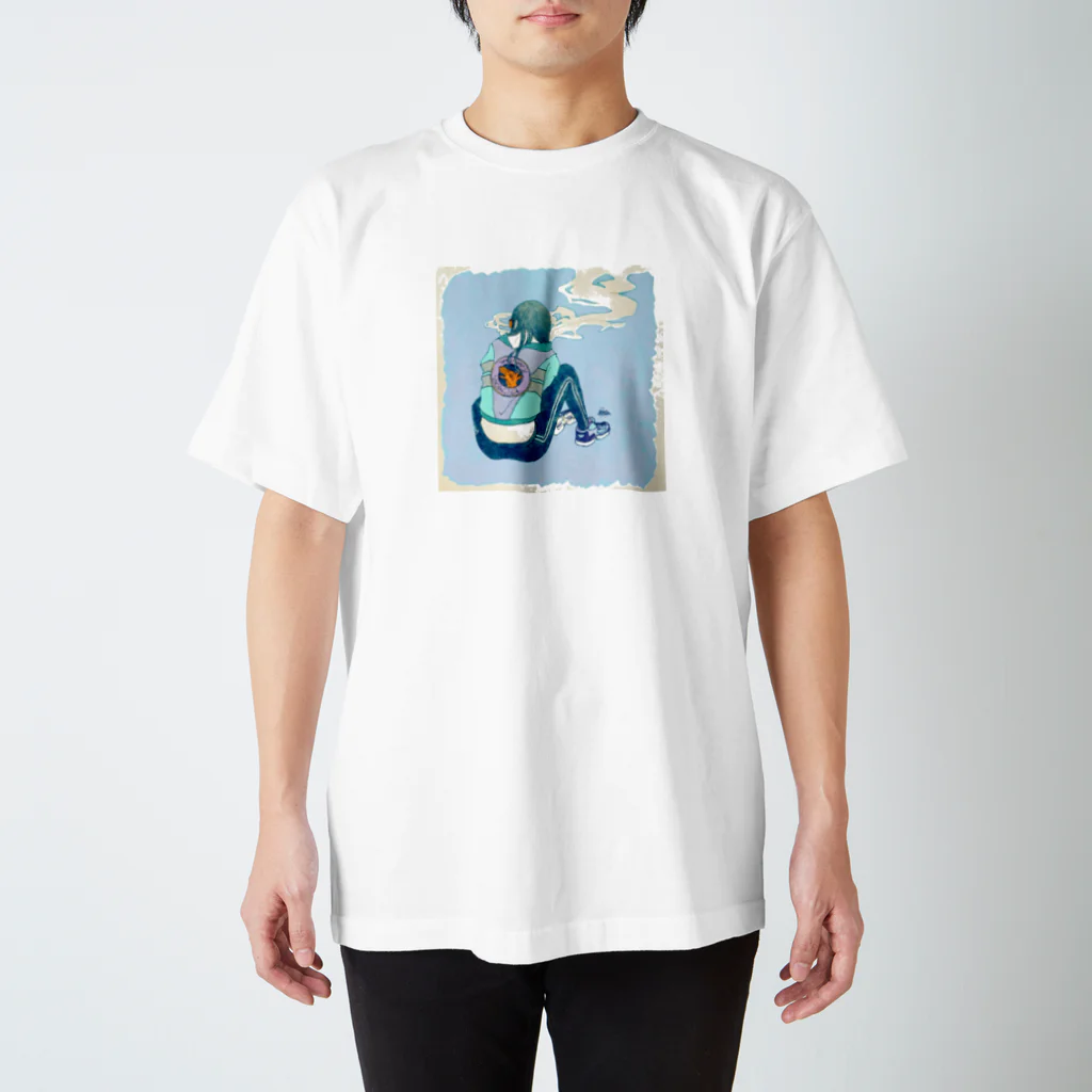 竹条いちいのsmoky Regular Fit T-Shirt