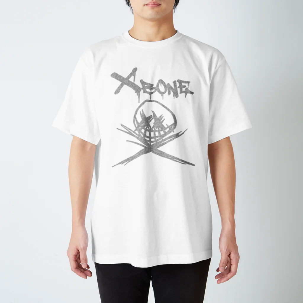 Ａ’ｚｗｏｒｋＳのRAKUGAKIXBONE WHTCAM スタンダードTシャツ