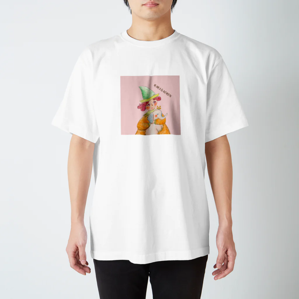 aoitsukiのララとコロン Regular Fit T-Shirt