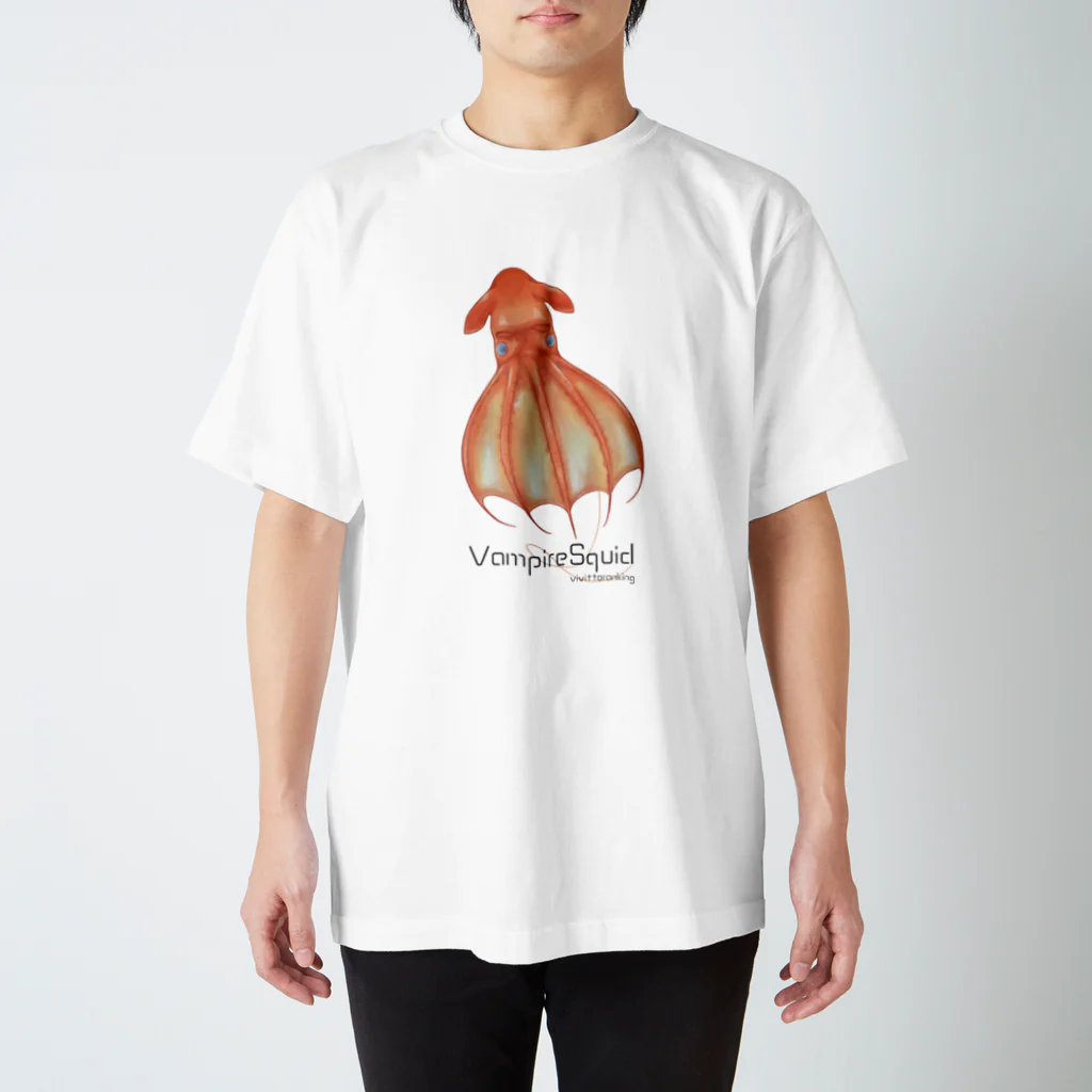 ビビッとランキング【公式】のコウモリダコ  Tシャツ【ライトカラー】 スタンダードTシャツ