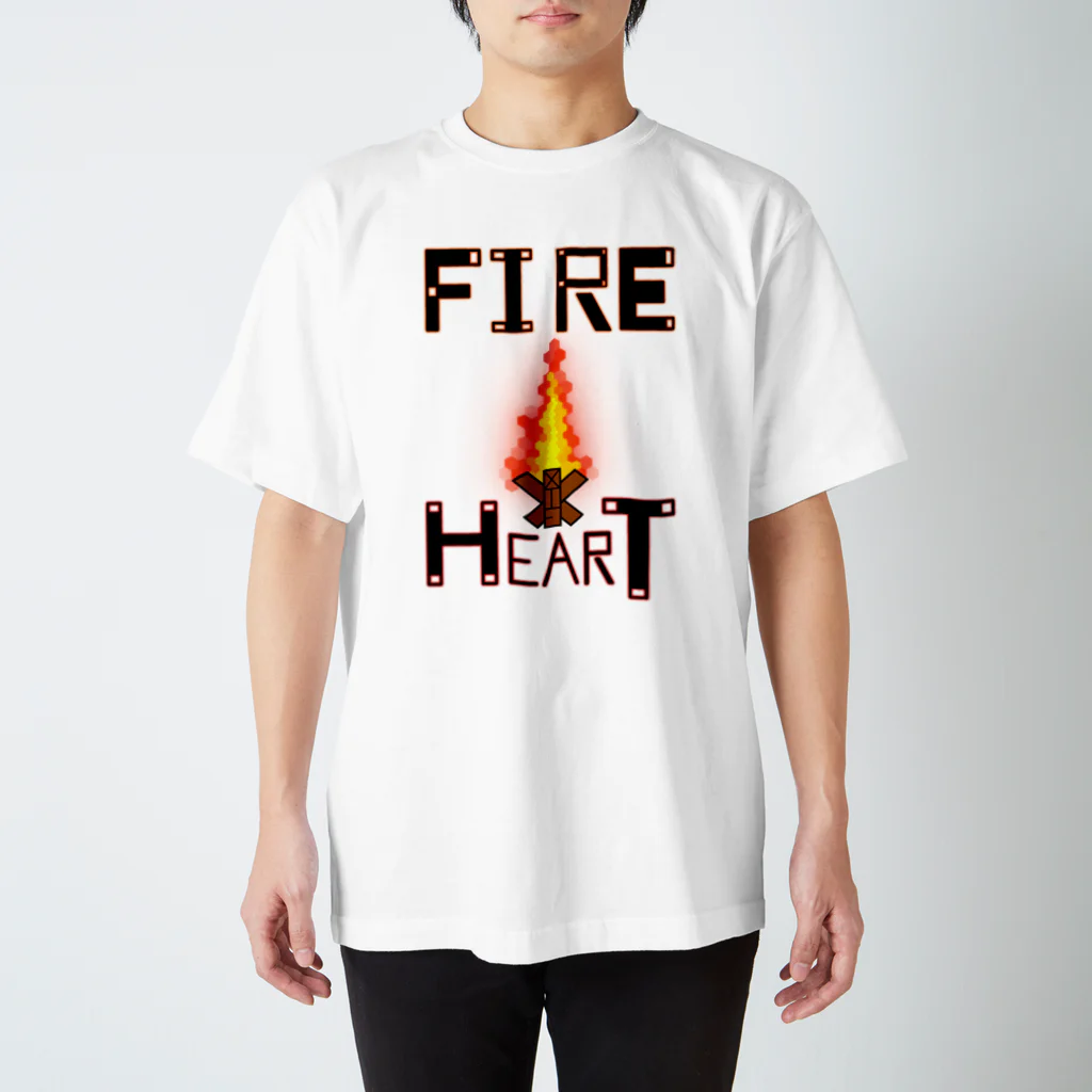 XTE. [Design By CronoA ]のFIRE HEART スタンダードTシャツ