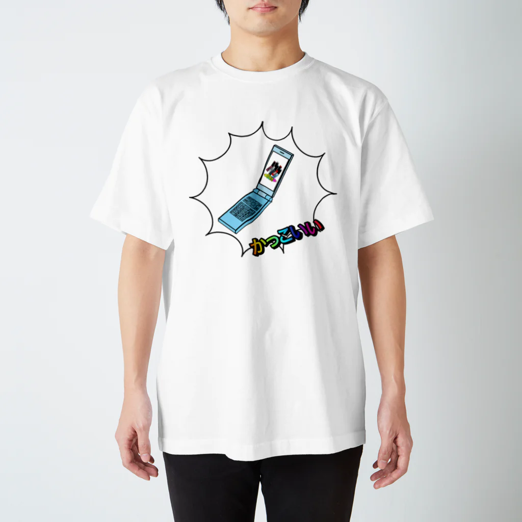 ゼラのかっこいいガラケー新発売！！！(水色) スタンダードTシャツ