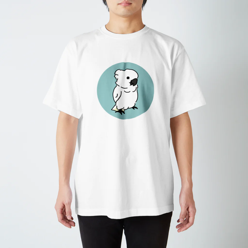 mokyu mokyu clubのタイハクオウム◯ スタンダードTシャツ