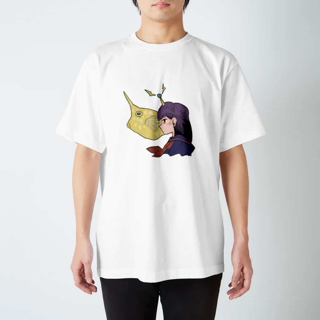 いぬじまのハコフグ天才女子高生 スタンダードTシャツ