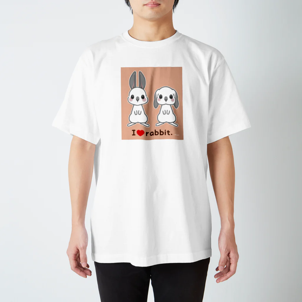 カトユリのちょいグレーうさぎ Regular Fit T-Shirt