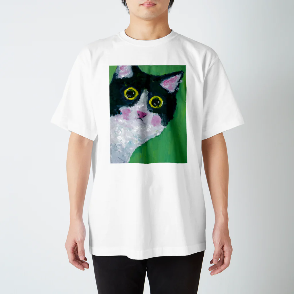 tomorebiのひょっこり猫さん スタンダードTシャツ