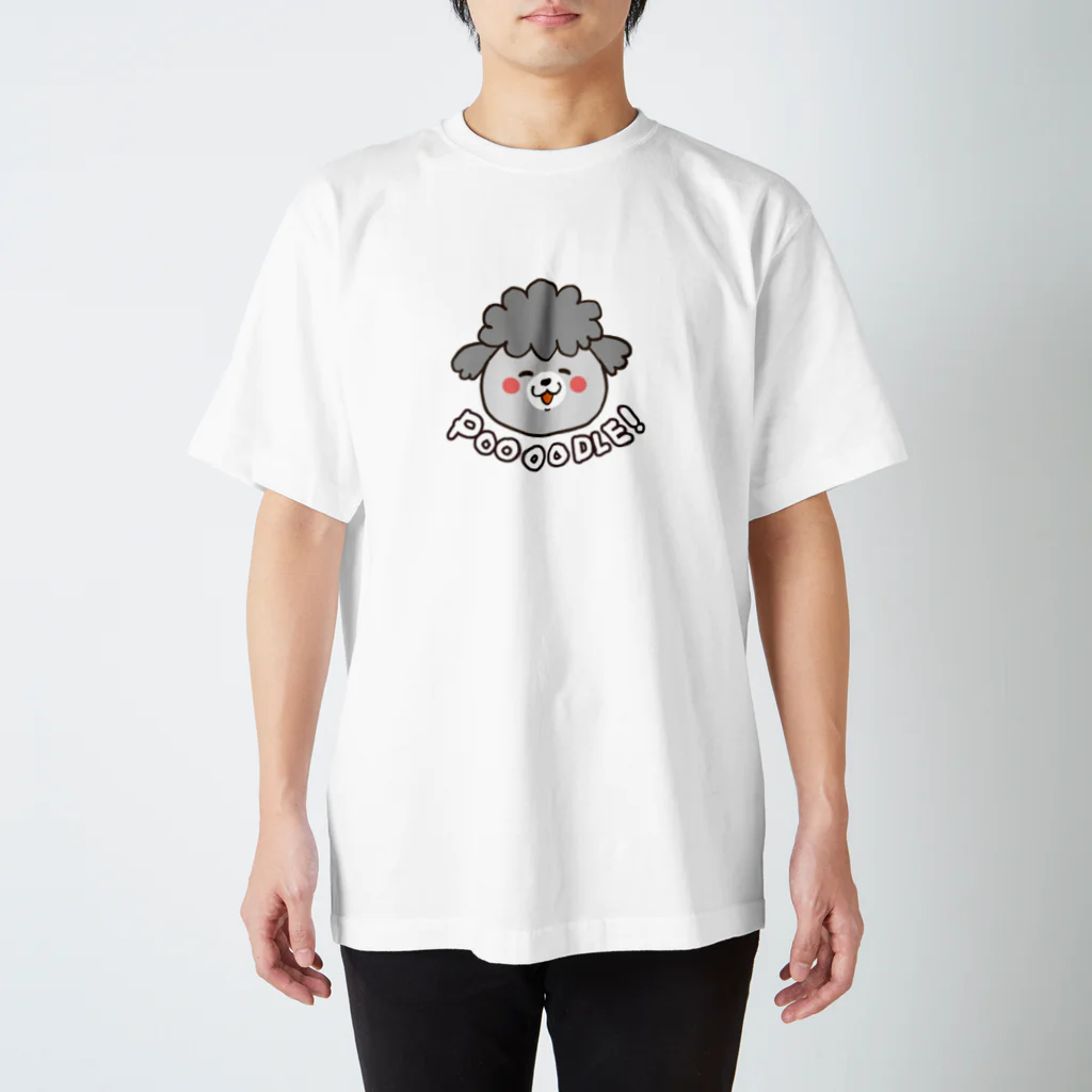 hidekiccanの犬と猫プーーーードル Regular Fit T-Shirt