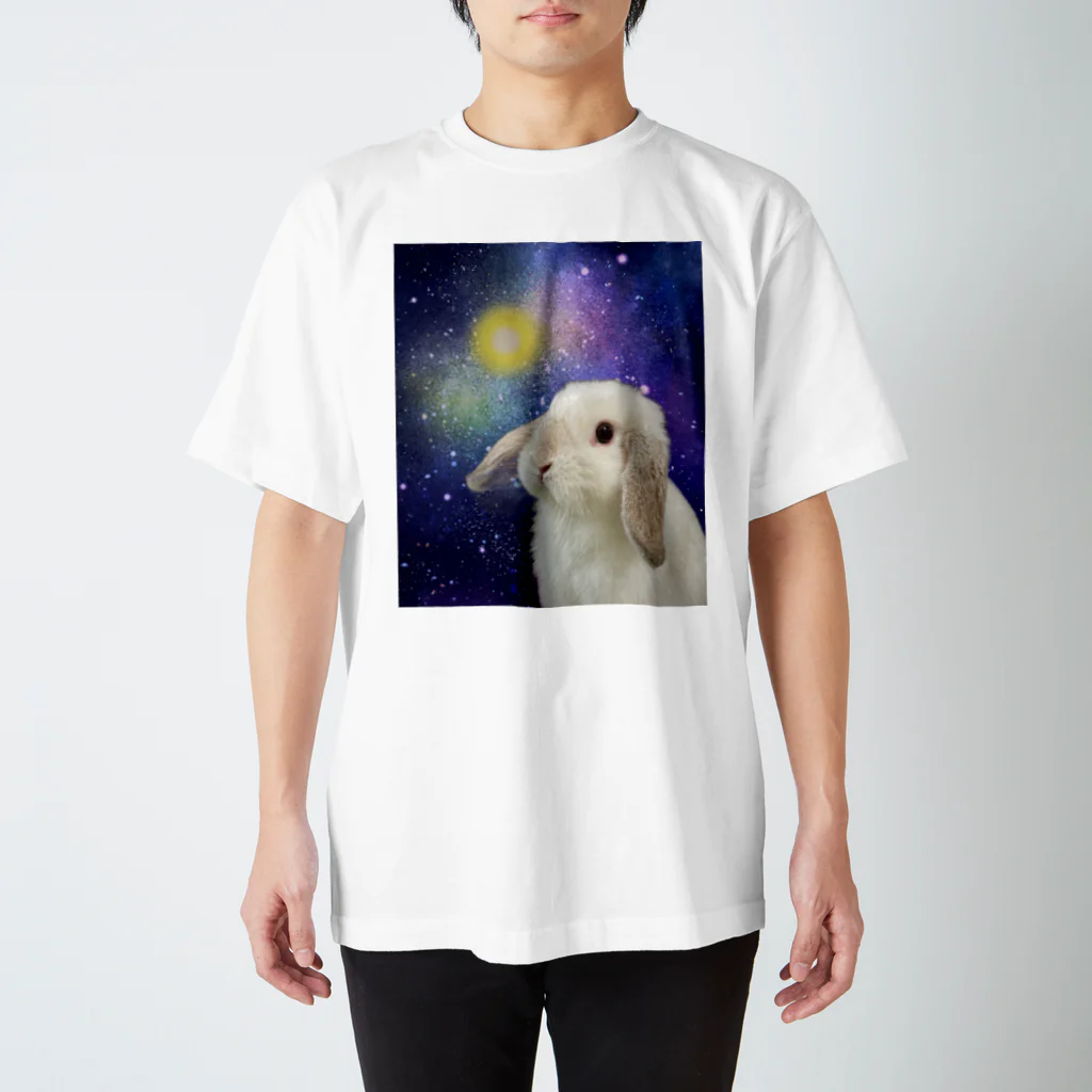 まふぃん君૮ ˙ ˟ ˙ აのSpace bunny スタンダードTシャツ