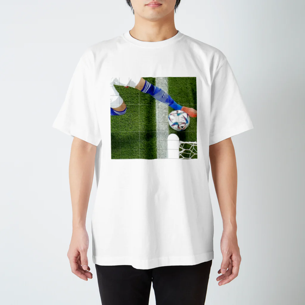 つ津Tsuの線出てない サッカー日本代表2022Wカップ スタンダードTシャツ