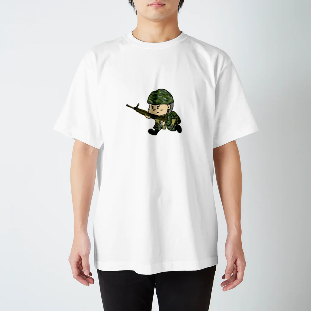 いもむしお✏︎の戦場くん Regular Fit T-Shirt