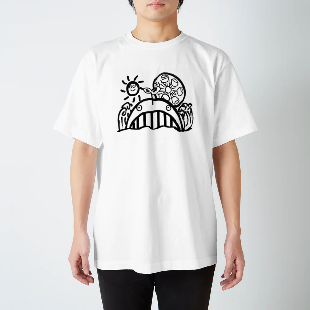 泥水すすり隊 オリジナルグッズの世界クジラ 和泉作 オリジナルT Regular Fit T-Shirt