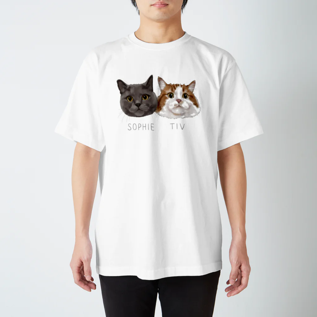 みきぞーん｜保護猫 ミッキー画伯と肉球とおともだちのsophie tiv Regular Fit T-Shirt