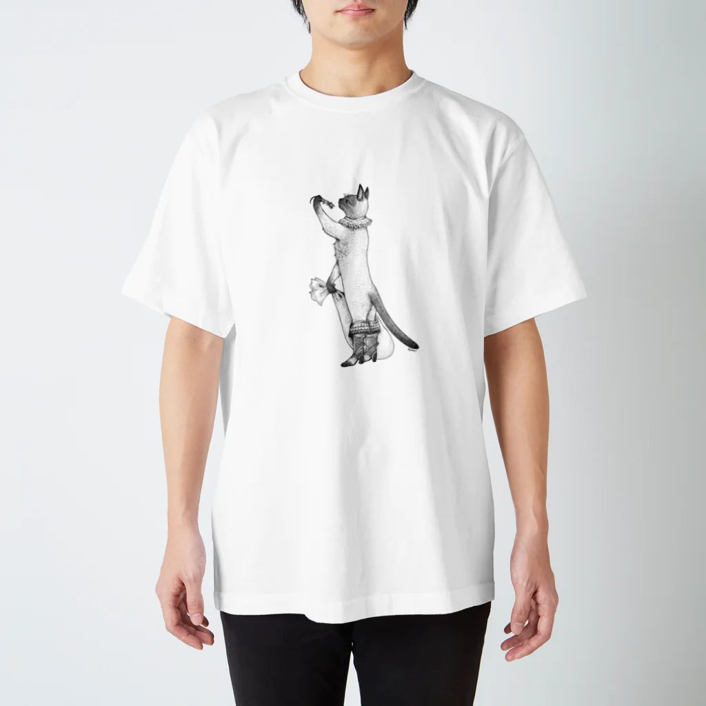 Charment Cachete の長靴をはいた猫 スタンダードTシャツ