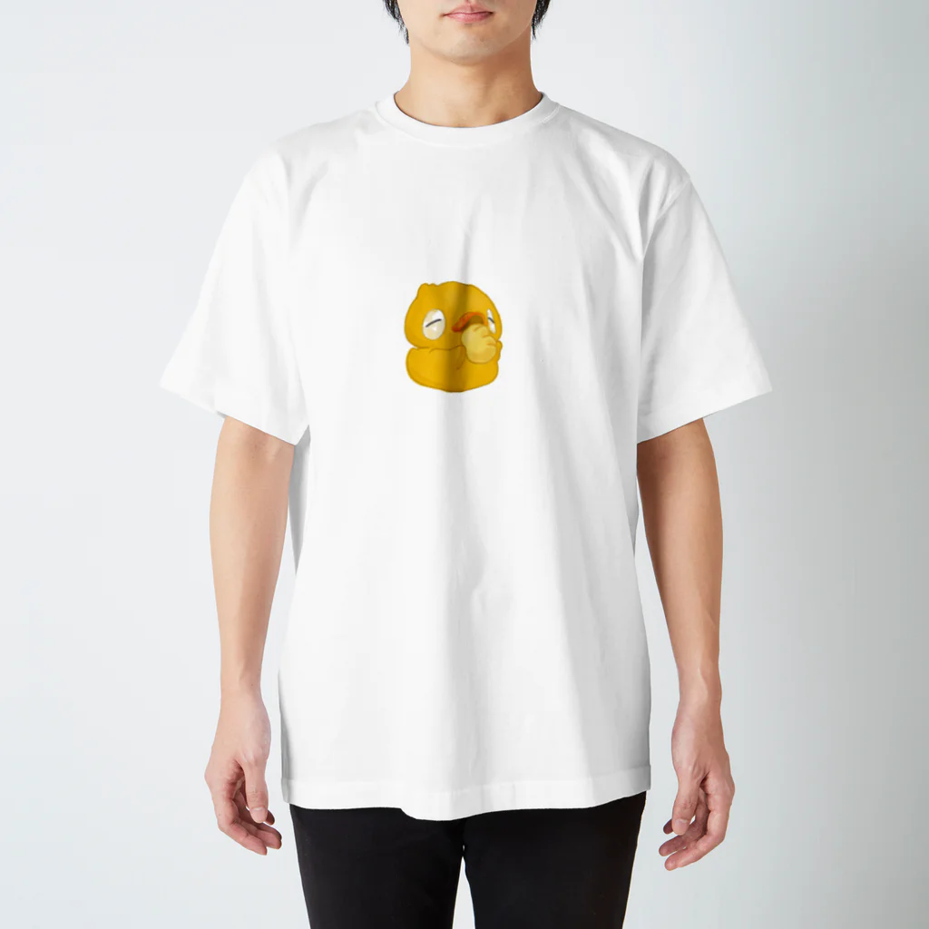 おふろのあひるのクリームパンをたべるあひる スタンダードTシャツ