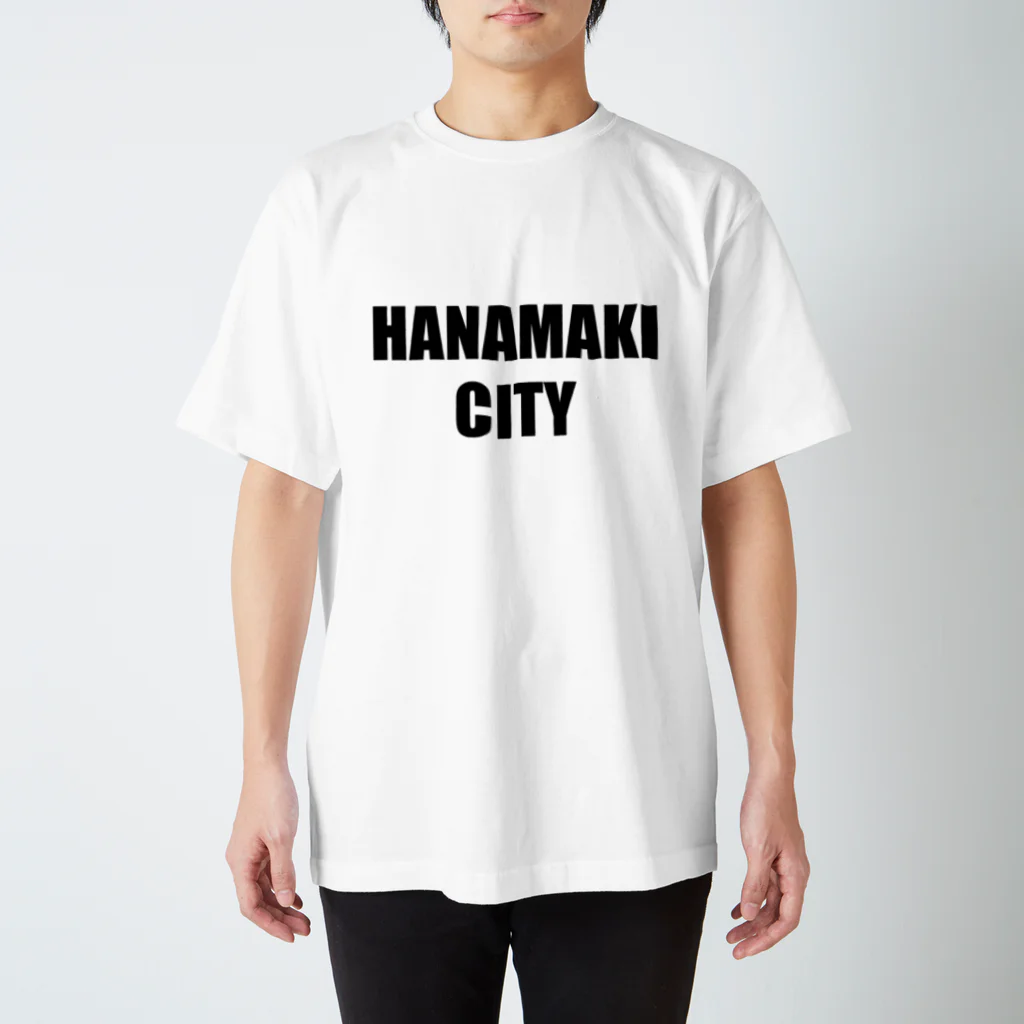 【公式】RE EARTH TV / リアスティーヴィーのHANAMAKI CITY - Tee（BK-Light Color）スタンダードTシャツ Regular Fit T-Shirt