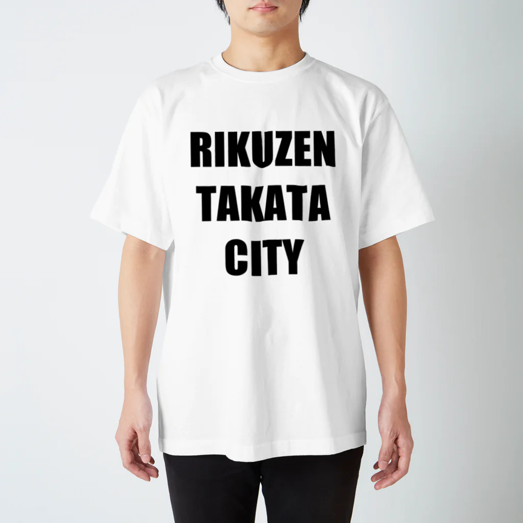 【公式】RE EARTH TV / リアスティーヴィーのRIKUZENTAKATA CITY - Tee（BK-Light Color）スタンダードTシャツ Regular Fit T-Shirt