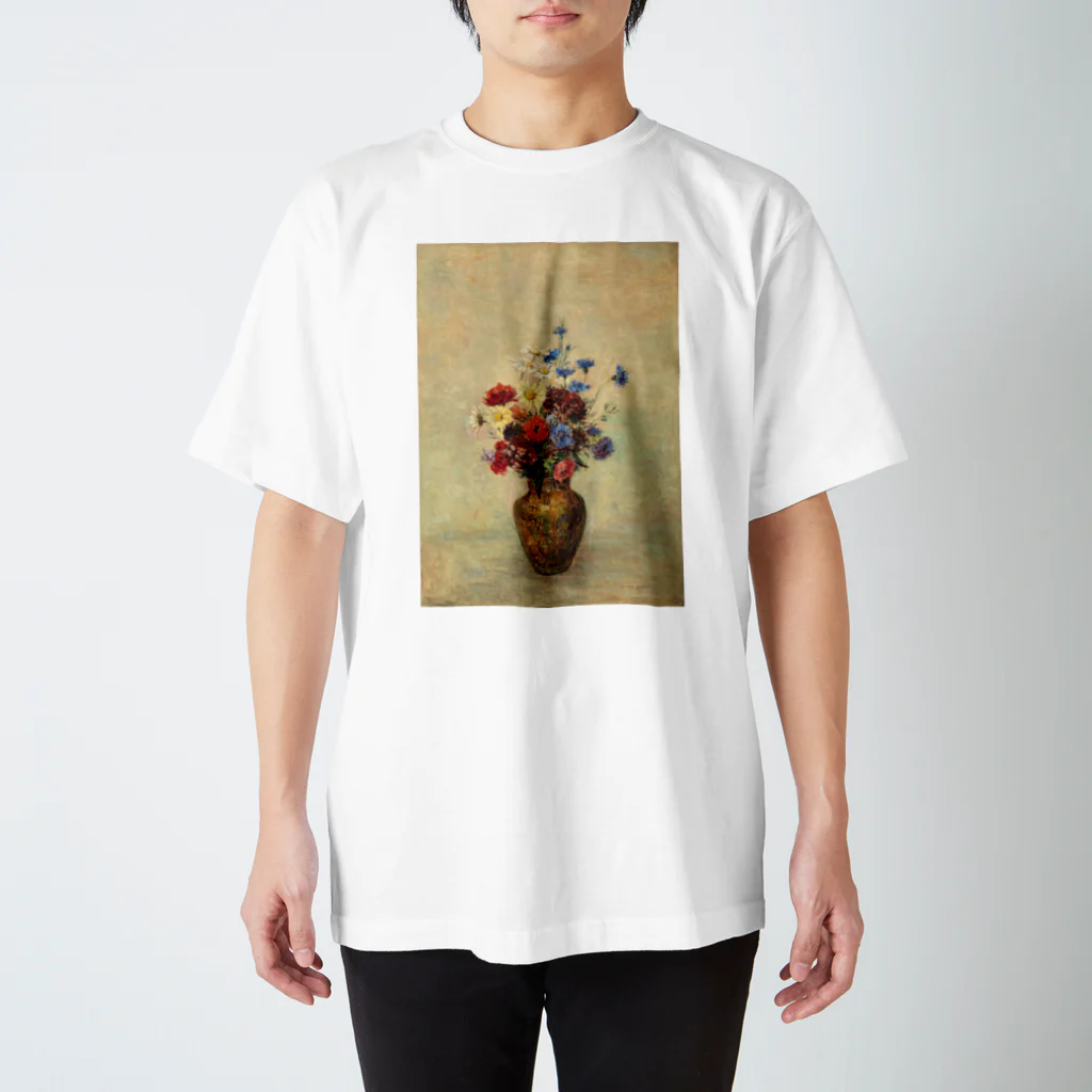 artsyのルドンのブーケ スタンダードTシャツ