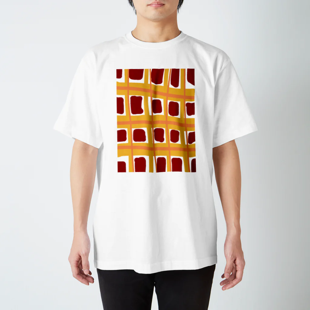 うにぽっぷこーんのゆるゆるちぇっく Regular Fit T-Shirt