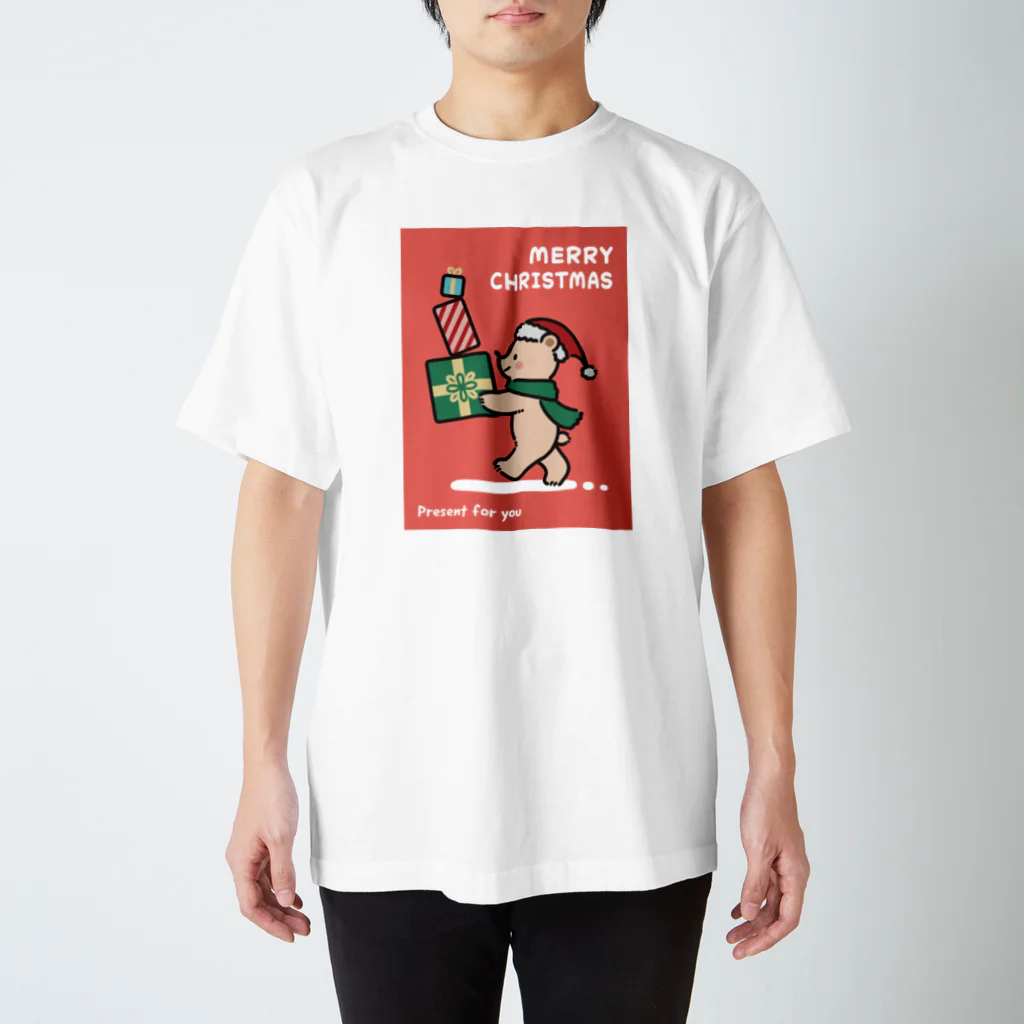 アトリエ・シュコットのくまのサンタさん スタンダードTシャツ