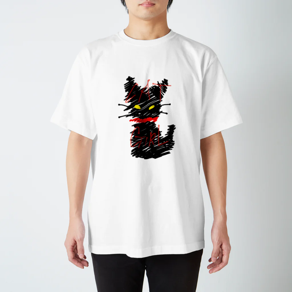 PlusMTのミスブラック スタンダードTシャツ