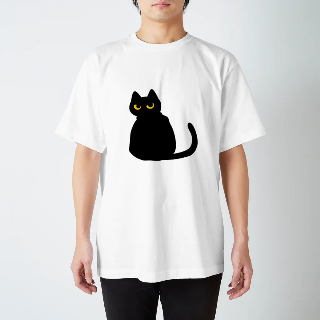 天使の輪の黒猫 スタンダードTシャツ