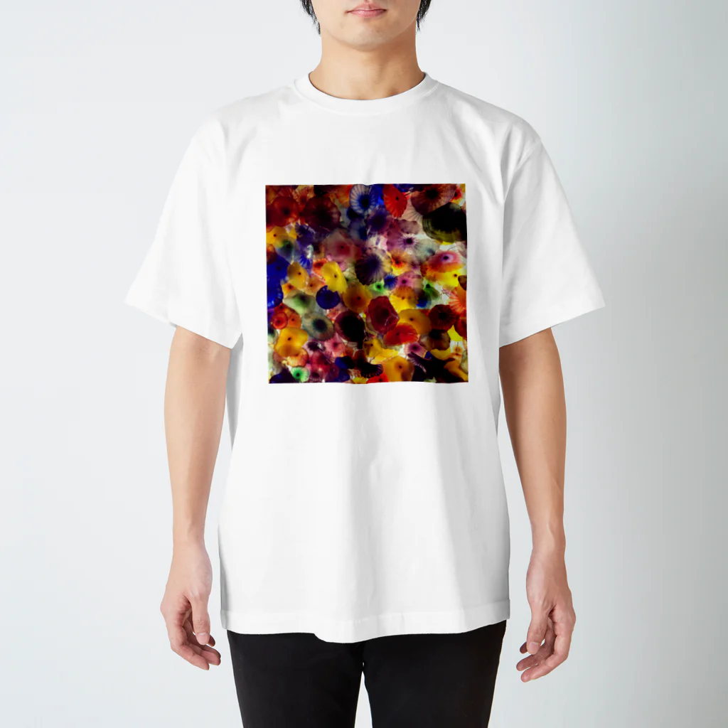 ayumi0924のベネチアンガラスの花 スタンダードTシャツ